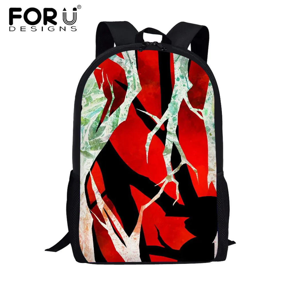 

FORUDESIGNS Primary Student Backpack School Bookbag Big Tree Trunk Pattern School Bags for Teenagers Boys Girls Casual Satchel