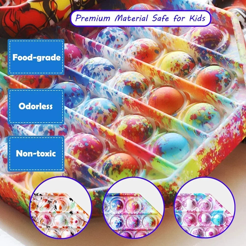 Kawaii Push Pop Bubble Sensory Fidget Toys Rainbow Stress Reliever Toy Squeeze Board Game Pop It Fidget Toy for Children Adult
Kawaii Push Pop Bubble Sensory Fidget Toys Rainbow Stress Reliever Toy Squeeze Board Game Pop It Fidget Toy for Children Adult