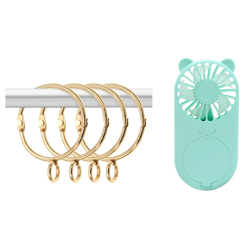 30 Pcs Open And Close Metal Rust Proof Loops With Eyelet & 1Pcs USB Rechargeable Pocket Mini Handheld LED Light Mini Fan
30 Pcs Open And Close Metal Rust Proof Loops With Eyelet & 1Pcs USB Rechargeable Pocket Mini Handheld LED Light Mini Fan