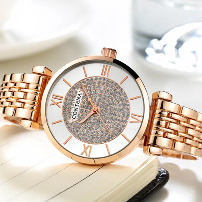 Relogio Feminino 2021 Casual Fashion Women's Quartz Watches Top Luxury Romantic Band Stainless Steel Strap Waterproof Wristwatch
Relogio Feminino 2021 Casual Fashion Women's Quartz Watches Top Luxury Romantic Band Stainless Steel Strap Waterproof Wristwatch