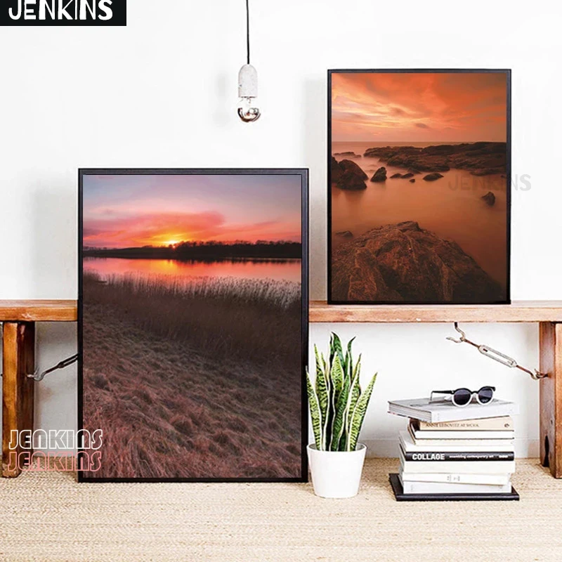 Wall Art Seaside Sunset Landscape Canvas Painting Nordic Night Scenery Picture Posters Prints for Living Room Bedroom Decoration
Wall Art Seaside Sunset Landscape Canvas Painting Nordic Night Scenery Picture Posters Prints for Living Room Bedroom Decoration