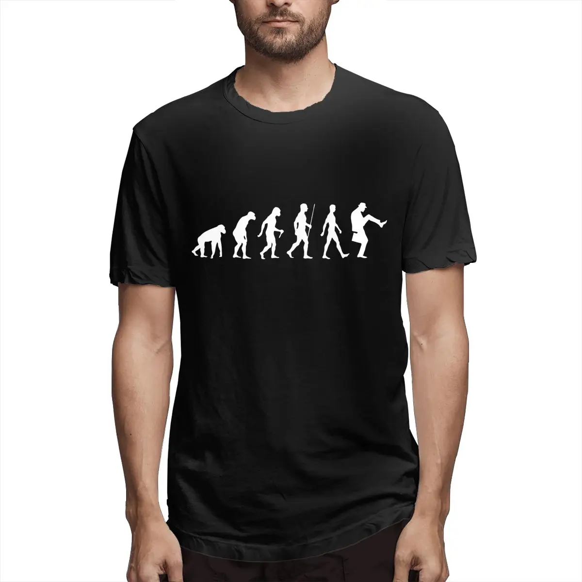 Evolution Of Man (White Version) Men's T Shirts Cool Tee Shirt Short Sleeve Crewneck T-Shirts Pure Cotton Summer Clothing
Evolution Of Man (White Version) Men's T Shirts Cool Tee Shirt Short Sleeve Crewneck T-Shirts Pure Cotton Summer Clothing