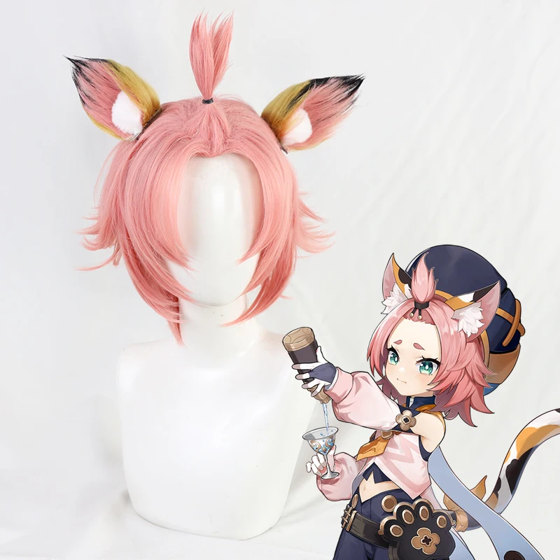 Genshin Impact Diona Cosplay Wig Pink Short Heat Resistant Synthetic Hair Wigs + 2 Eears + Wig Cap
Genshin Impact Diona Cosplay Wig Pink Short Heat Resistant Synthetic Hair Wigs + 2 Eears + Wig Cap