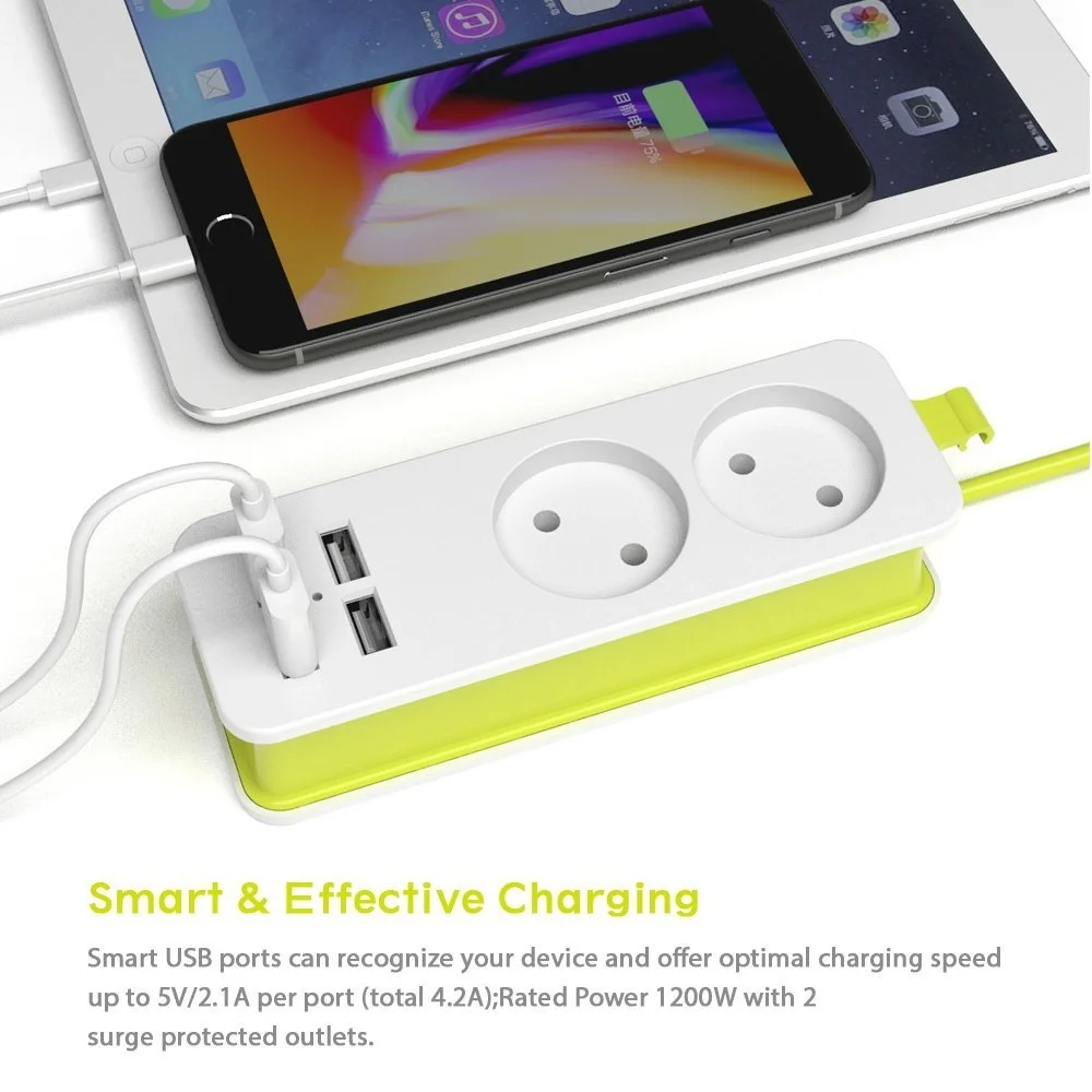 Power Strip 1/2 EU Plug 1200W 250V,1.5m Cable,Wall Multiple Socket Portable 4 USB Port For Mobile Phones For Smartphones Tablets
Power Strip 1/2 EU Plug 1200W 250V,1.5m Cable,Wall Multiple Socket Portable 4 USB Port For Mobile Phones For Smartphones Tablets