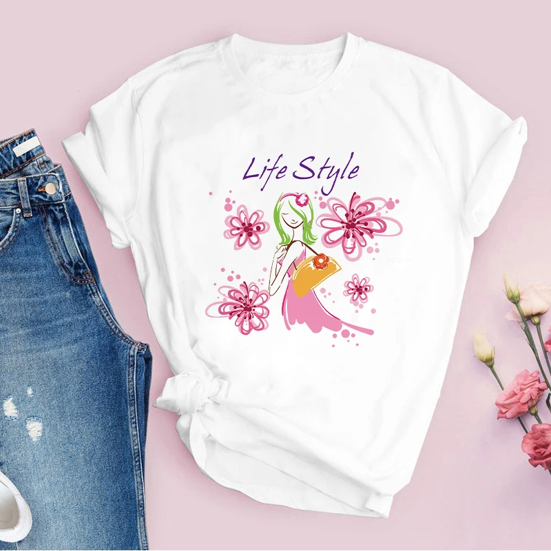 Summer T-shirts Designed Cartoon Cute Printed Clothing Graphic Women T Shirt Female T-shirt White Fashion Ladies T Shirt Tops
Summer T-shirts Designed Cartoon Cute Printed Clothing Graphic Women T Shirt Female T-shirt White Fashion Ladies T Shirt Tops