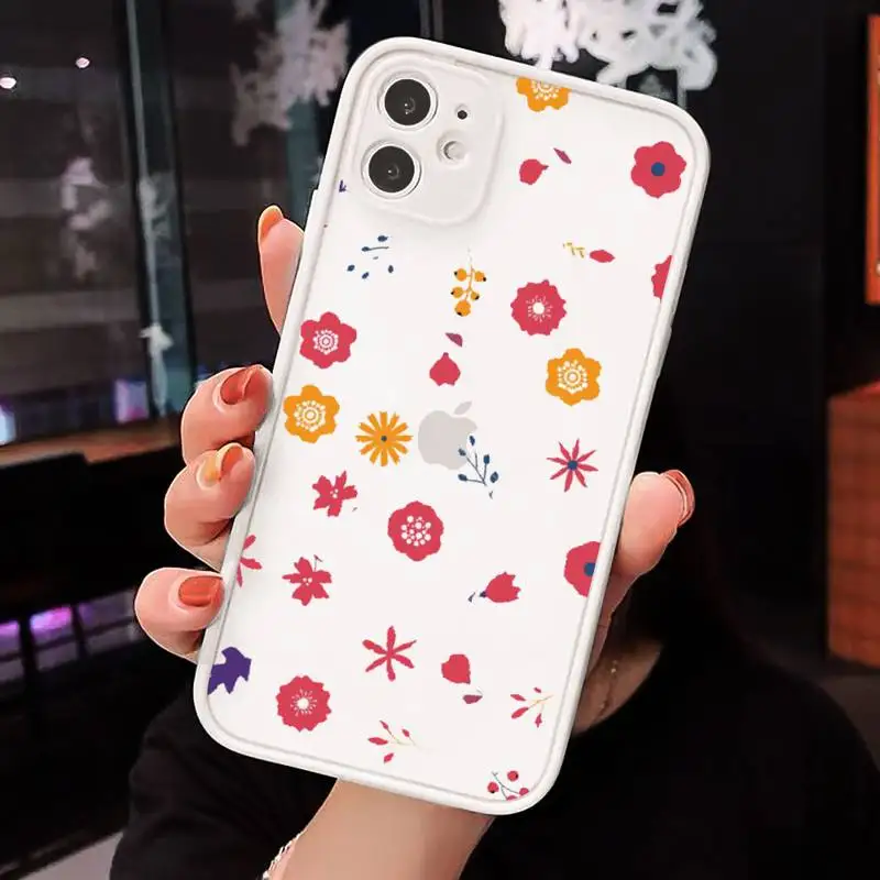 Cartoon Colorful Flower Phone Case matte transparent For iphone 7 8 11 12 plus mini x xs xr pro max cover
Cartoon Colorful Flower Phone Case matte transparent For iphone 7 8 11 12 plus mini x xs xr pro max cover