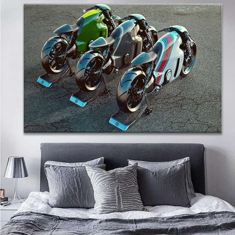 Cool sports car C01 bike modified motorcycle canvas painting car poster Cuadros living room home decoration wall art 
Cool sports car C01 bike modified motorcycle canvas painting car poster Cuadros living room home decoration wall art