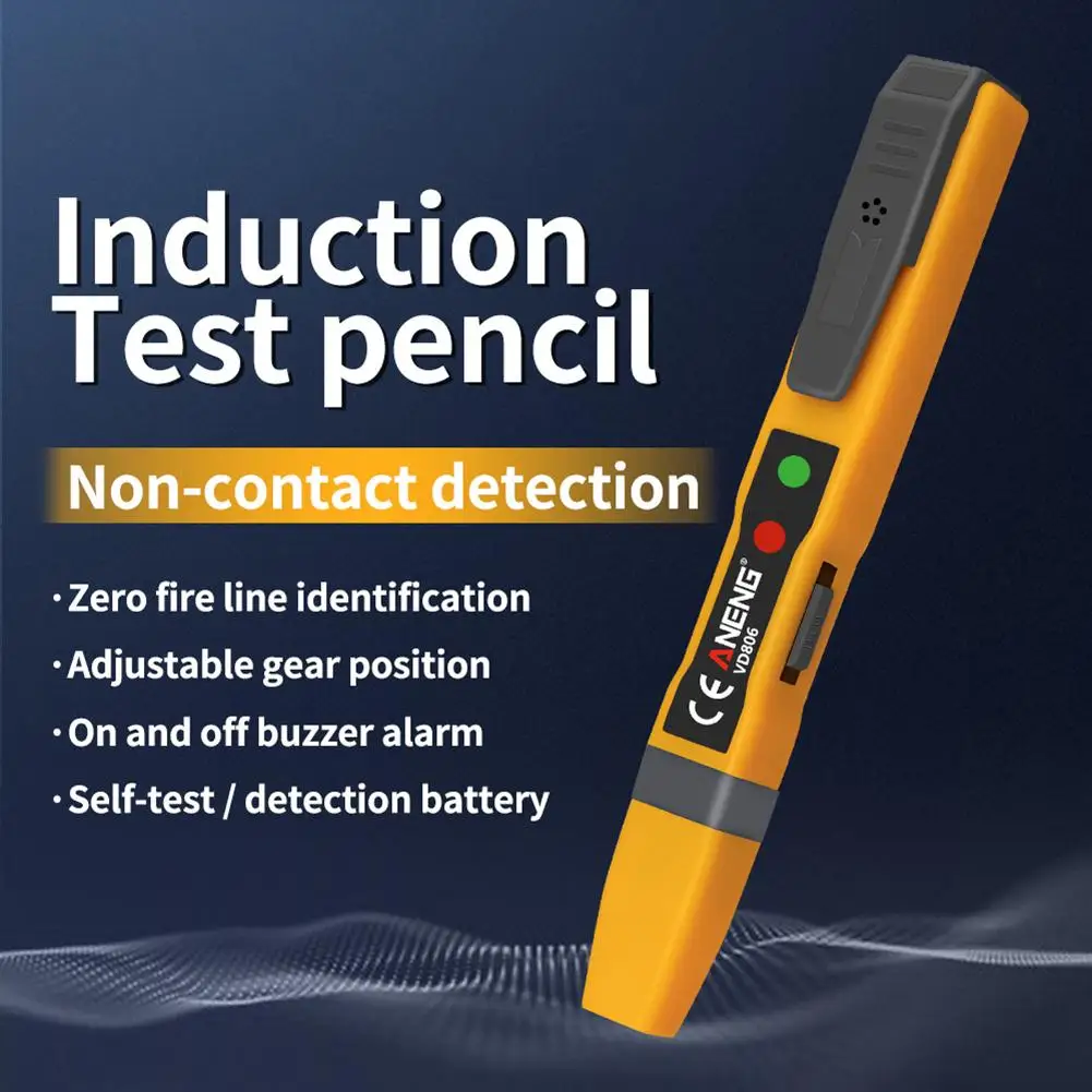 ANENG VD806 AC/DC Voltage Tester Vape Pen Battery Current Non Contact Voltage Detector Electrical Circuit Tester Led Pencil Tool 
ANENG VD806 AC/DC Voltage Tester Vape Pen Battery Current Non Contact Voltage Detector Electrical Circuit Tester Led Pencil Tool