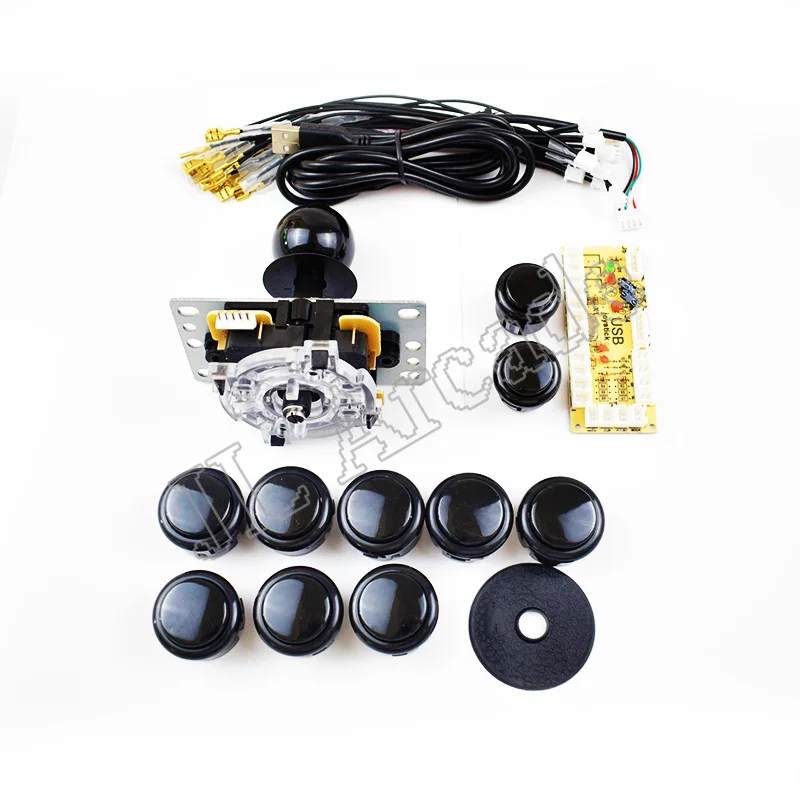 Кнопка аркадная DIY Kit 2 игрока Нулевая задержка игра USB энкодер PC джойстик с 8 Way