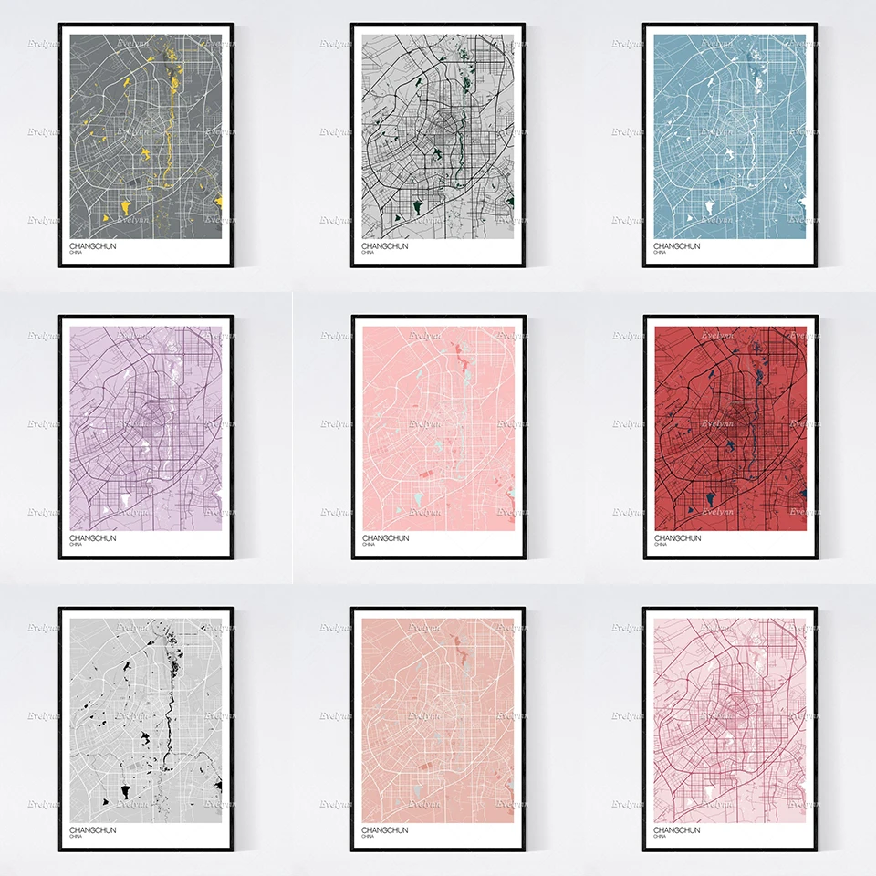 Changchun, China Map Nordic Retro Minimalism Painting Posters and Prints on Canvas Wall Art Modular Pictures Home Decor Gift
Changchun, China Map Nordic Retro Minimalism Painting Posters and Prints on Canvas Wall Art Modular Pictures Home Decor Gift
