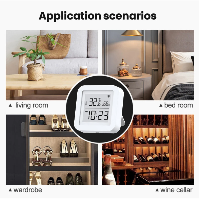 New WIFI Temperature And Humidity Sensor USB Powered Hygrometer Thermometer With LCD Display work with Alexa Google Assistant
New WIFI Temperature And Humidity Sensor USB Powered Hygrometer Thermometer With LCD Display work with Alexa Google Assistant