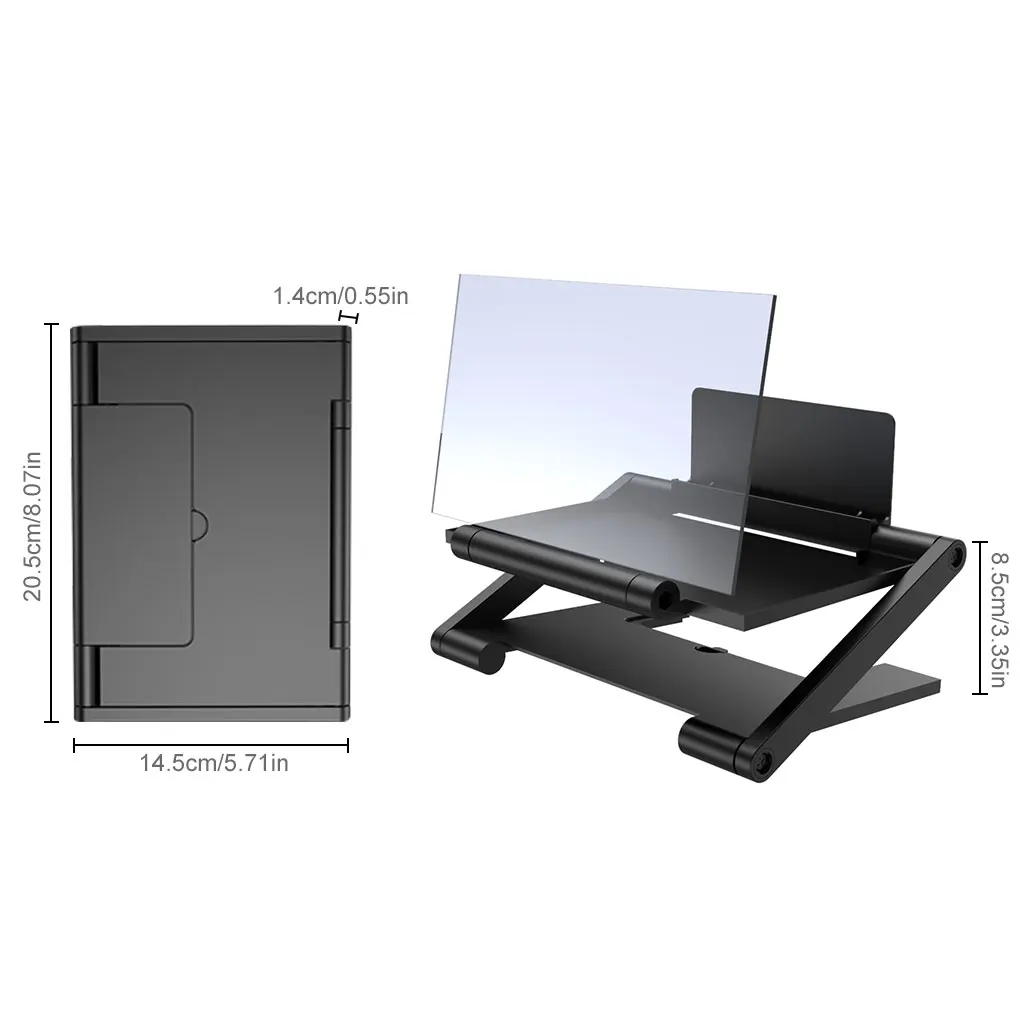 12 Inch 3D Phone Screen Magnifier Folding HD Video Screen Amplifier With Stand Bracket Adjustable Foldable Phone Desk Holder
12 Inch 3D Phone Screen Magnifier Folding HD Video Screen Amplifier With Stand Bracket Adjustable Foldable Phone Desk Holder