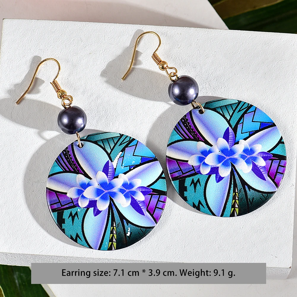 Cring Coco Fashion Acrylic Dangle Drop Earrings Hawaiian Plumeria Earings Accessories Wholesale Boho Jewelry for Women 2021 New | Украшения
