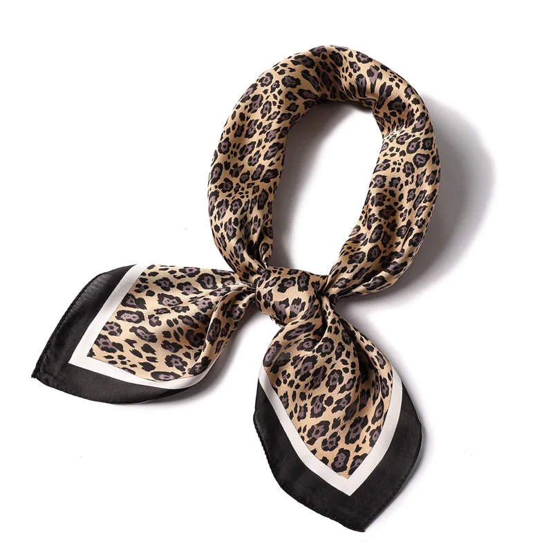 Silk Scarf Women Leopard Print Design Bandana Hijabs Femal Foulard Office Ladies Small Square Handkerchief Neckwarmer 70*70cm
Silk Scarf Women Leopard Print Design Bandana Hijabs Femal Foulard Office Ladies Small Square Handkerchief Neckwarmer 70*70cm