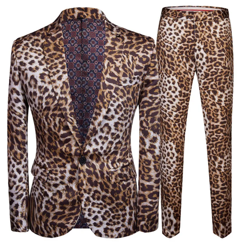 2021 Fashion Men's Casual Boutique Leopard Print Nightclub Style Suit Jacket Pants Male Two Pieces Blazers Coat Trousers2 Piece
2021 Fashion Men's Casual Boutique Leopard Print Nightclub Style Suit Jacket Pants Male Two Pieces Blazers Coat Trousers2 Piece