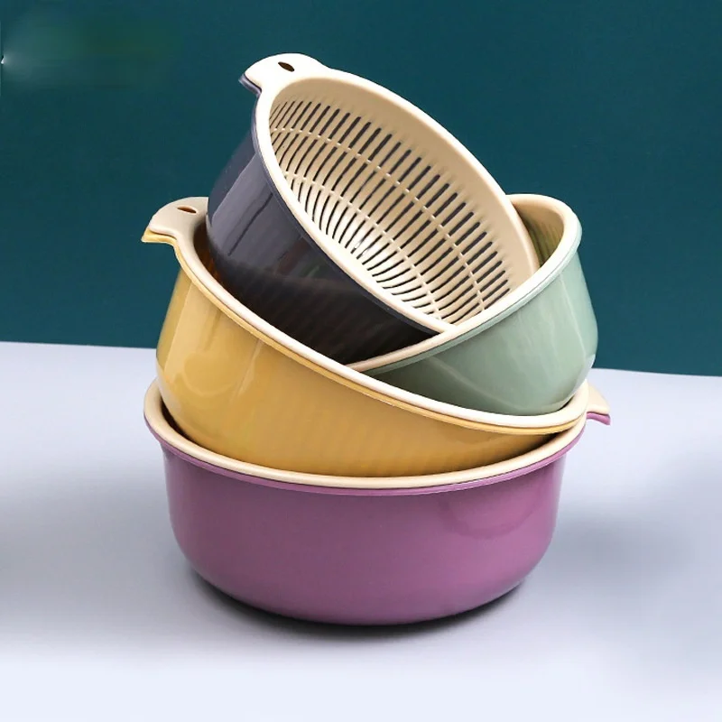 Household Kitchen Creative Round Fruit and Vegetable Storage Multi-functionalwashing Basinhollowwashing Double-layerdrain Basket
Household Kitchen Creative Round Fruit and Vegetable Storage Multi-functionalwashing Basinhollowwashing Double-layerdrain Basket