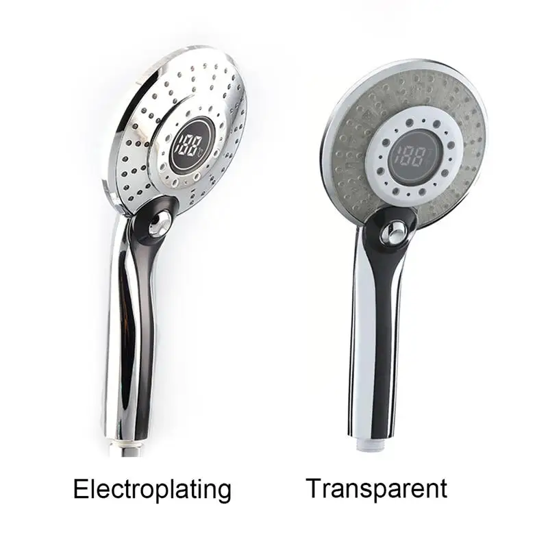 LED Shower Head with 3-Color Changing LED Temperature Display, High Pressure Handheld Glow Light Showerhead For Home Bathroom
LED Shower Head with 3-Color Changing LED Temperature Display, High Pressure Handheld Glow Light Showerhead For Home Bathroom