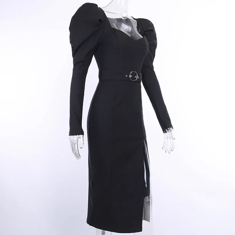 Puff Sleeve Sexy Party Dress Square Collar Autumn Basic Wrap Ruched Slim Winter Fashion Mini Club Bodycon Dress Woman
Puff Sleeve Sexy Party Dress Square Collar Autumn Basic Wrap Ruched Slim Winter Fashion Mini Club Bodycon Dress Woman
