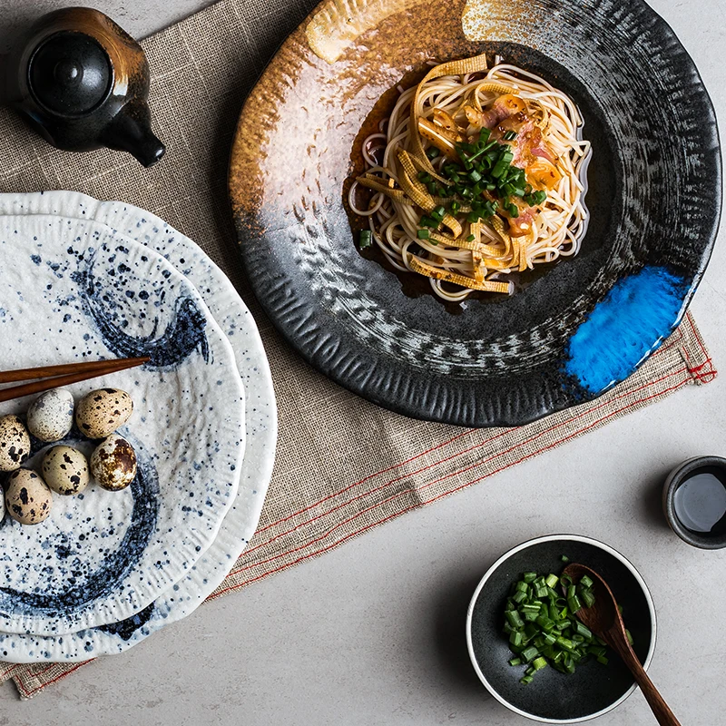 Japanese-style ceramic personalized household pasta plate dinner plate dinner plate hotel restaurant tableware commercial
Japanese-style ceramic personalized household pasta plate dinner plate dinner plate hotel restaurant tableware commercial