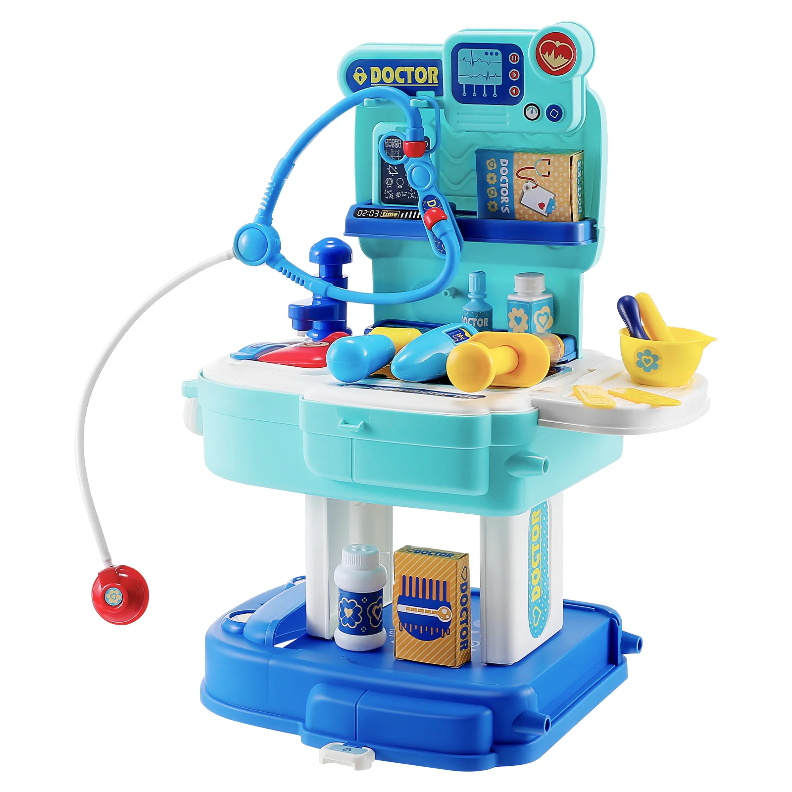 Toyvian 31pcs Simulated Kit 2 in 1 Pretend Play Set Carrier Backpack Educational for Boy Girl Gifts
Toyvian 31pcs Simulated Kit 2 in 1 Pretend Play Set Carrier Backpack Educational for Boy Girl Gifts