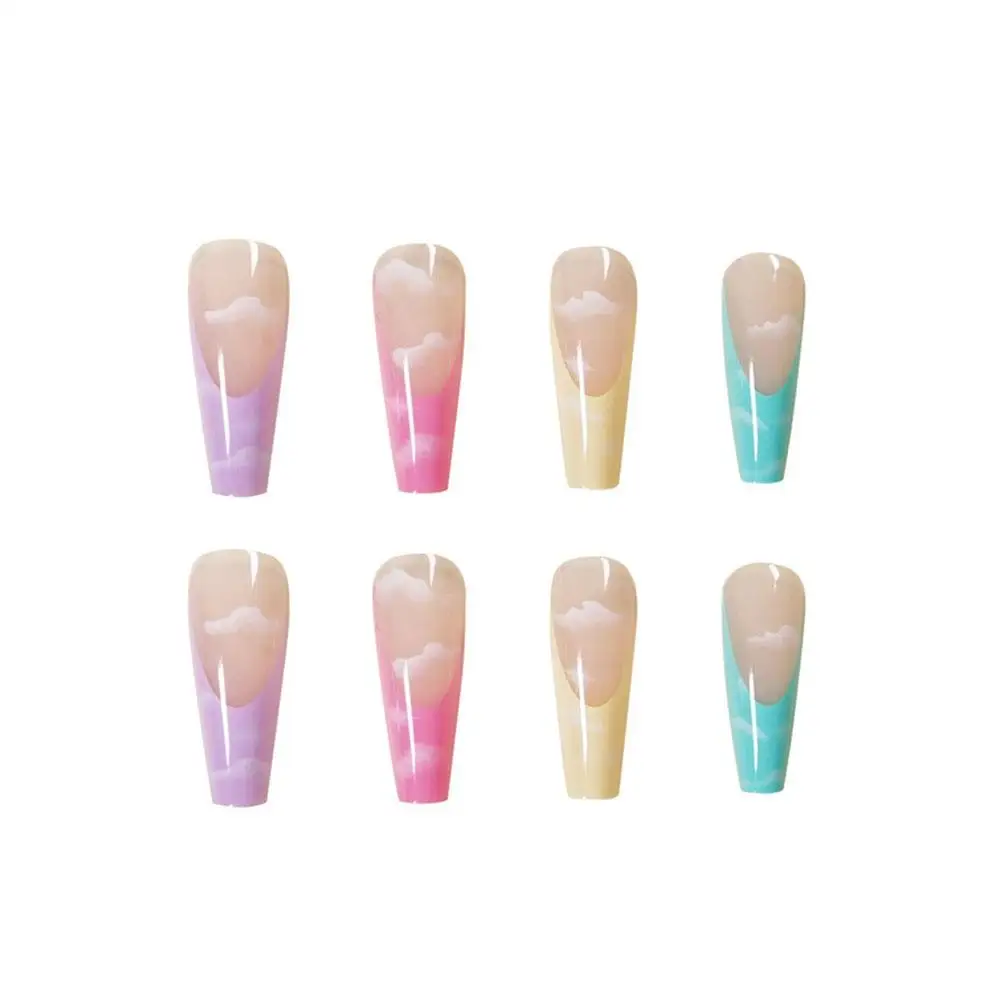Detachable Almond Pink And White False Nails Wavy Style Stiletto Fake Nails Ballerina Coffin Full Cover Manicure Tool
Detachable Almond Pink And White False Nails Wavy Style Stiletto Fake Nails Ballerina Coffin Full Cover Manicure Tool