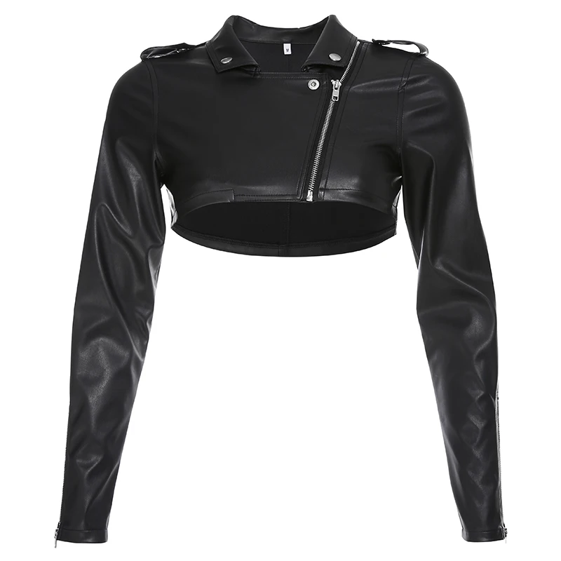 XUXI Vintage,Super Short,Leather,Coat,Female,Punk,Black,PU,Top,Outer Wear,Autumn,Thin,Streetwear,Fashion,Long Sleeve FZ2456
XUXI Vintage,Super Short,Leather,Coat,Female,Punk,Black,PU,Top,Outer Wear,Autumn,Thin,Streetwear,Fashion,Long Sleeve FZ2456
