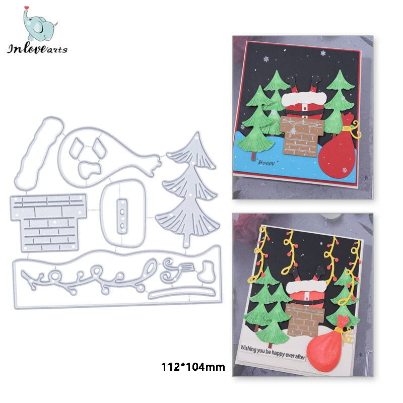 InLoveArts Christmas Santa Drills Snow Chimney Cutting Dies Winter Festival Gifts Metal Stencil For DIY Scrapbooking Card Crafts
InLoveArts Christmas Santa Drills Snow Chimney Cutting Dies Winter Festival Gifts Metal Stencil For DIY Scrapbooking Card Crafts
