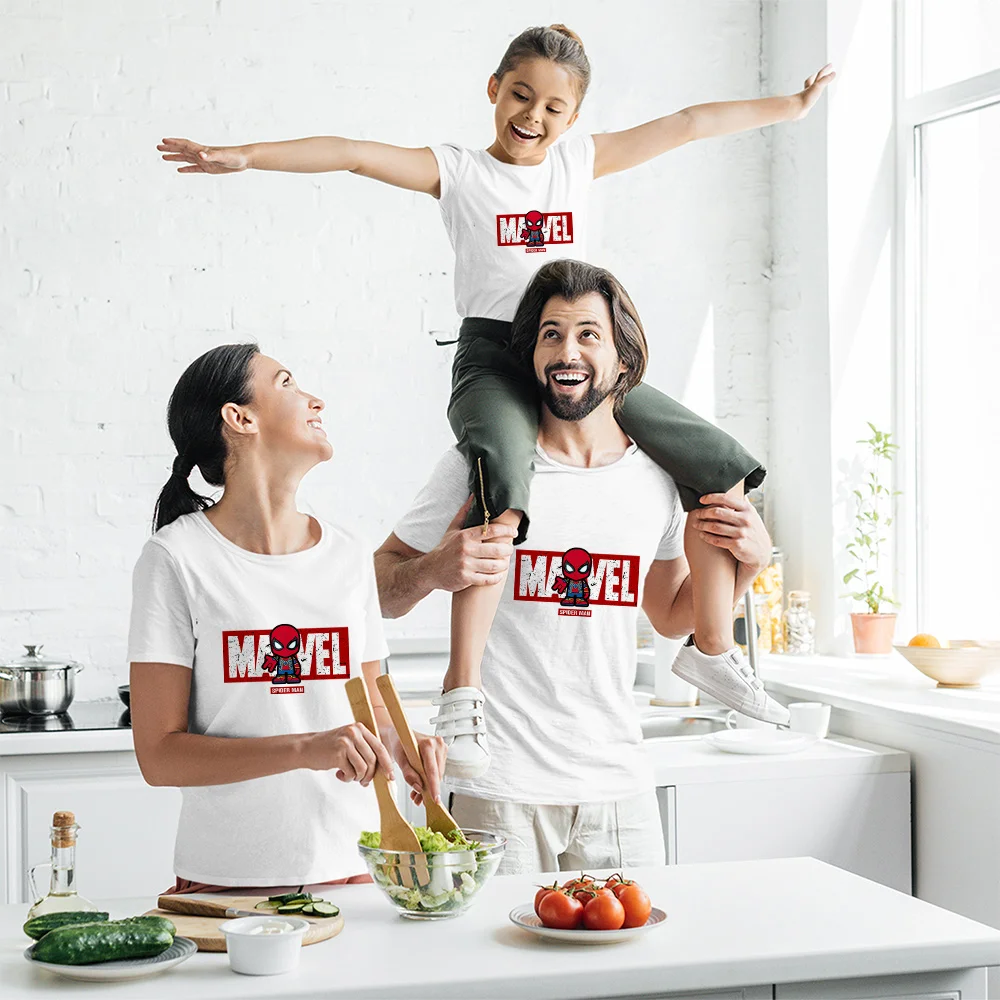 Baby Boy Girl T-shirt Spiderman Print Tshirt Superhero Marvel Summer Man Woman Loose White O-neck Tee Shirt Top Siblings T-shirt
Baby Boy Girl T-shirt Spiderman Print Tshirt Superhero Marvel Summer Man Woman Loose White O-neck Tee Shirt Top Siblings T-shirt