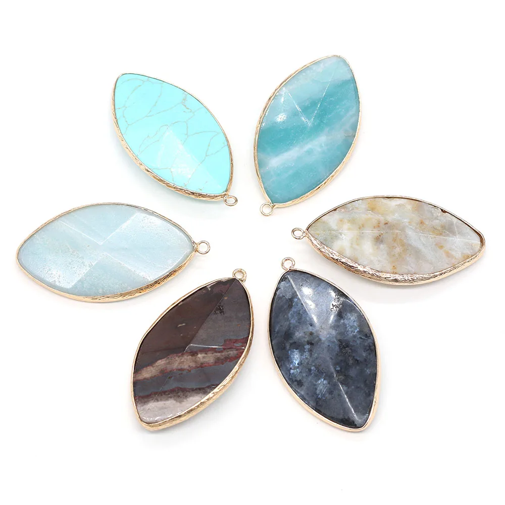 Natural Stone Pendants Marquise Shape Exquisite Crystal Agates Turquoises Stone Charms for Jewelry Making Necklace Bracelet Gift
Natural Stone Pendants Marquise Shape Exquisite Crystal Agates Turquoises Stone Charms for Jewelry Making Necklace Bracelet Gift