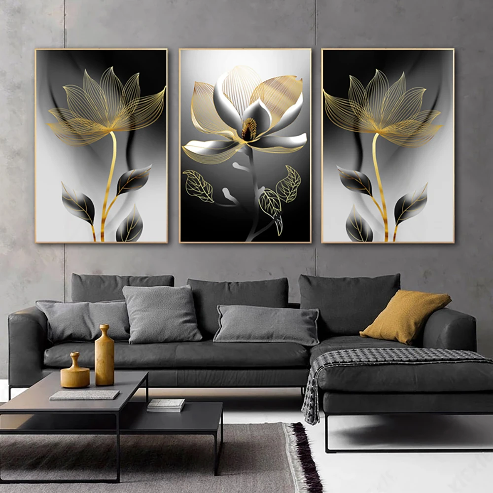 New Diamond Painting 3pcs Golden Black Flower DIY embroidery Abstract Painting Art Wall Picture for Living Room Home Decor P1347
New Diamond Painting 3pcs Golden Black Flower DIY embroidery Abstract Painting Art Wall Picture for Living Room Home Decor P1347