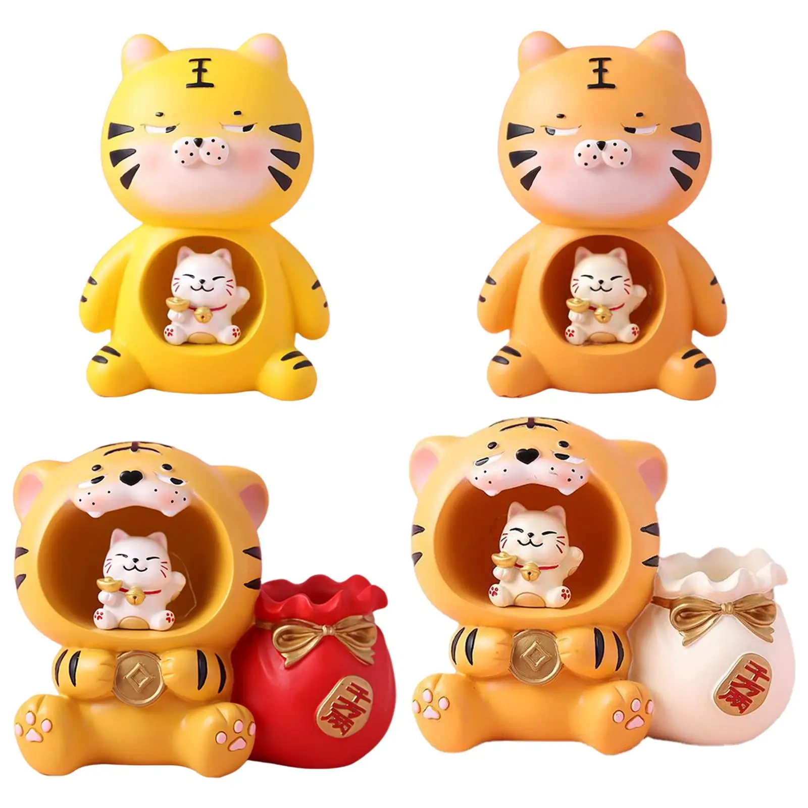 Cute Pen Holder Light Tigers Sculpture Light Tigers Statue Desktop Ornaments for Office
Cute Pen Holder Light Tigers Sculpture Light Tigers Statue Desktop Ornaments for Office