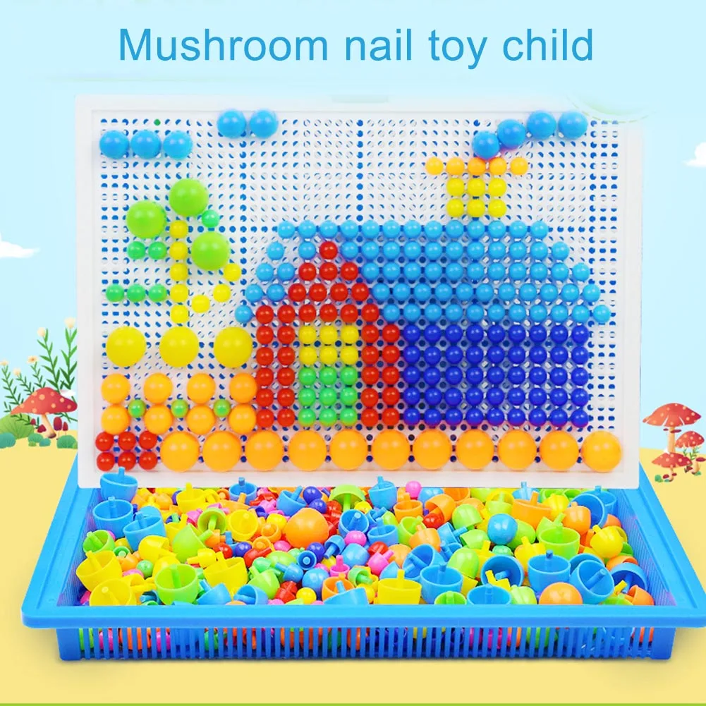 Mosaic Pegboard Kids Educational Toy 296pcs Mushroom Nails Jigsaw Puzzles Learning Toys FKU66
Mosaic Pegboard Kids Educational Toy 296pcs Mushroom Nails Jigsaw Puzzles Learning Toys FKU66