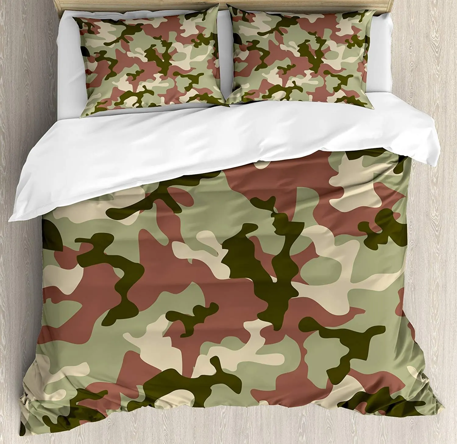 Camo Bedding Set Illustrated Green Camouflage in Forest Colors Hunter Combat Pillowcases Quilt Cover Bed Set For Home
Camo Bedding Set Illustrated Green Camouflage in Forest Colors Hunter Combat Pillowcases Quilt Cover Bed Set For Home