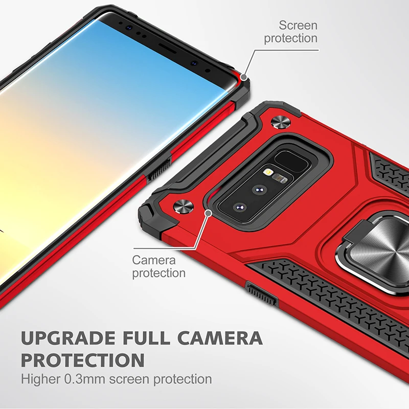 Armor Phone Case For Samsung Galaxy Note8 Shockproof Ring Stand Car Holder Cover Coque
Armor Phone Case For Samsung Galaxy Note8 Shockproof Ring Stand Car Holder Cover Coque