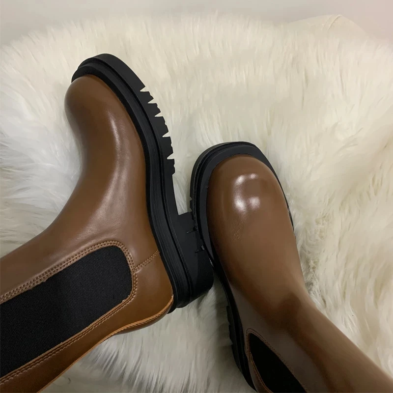 Elastic band British style ladies boots Chelsea thick bottom 2020 new winter thin skinny motorcycle rider boots
Elastic band British style ladies boots Chelsea thick bottom 2020 new winter thin skinny motorcycle rider boots