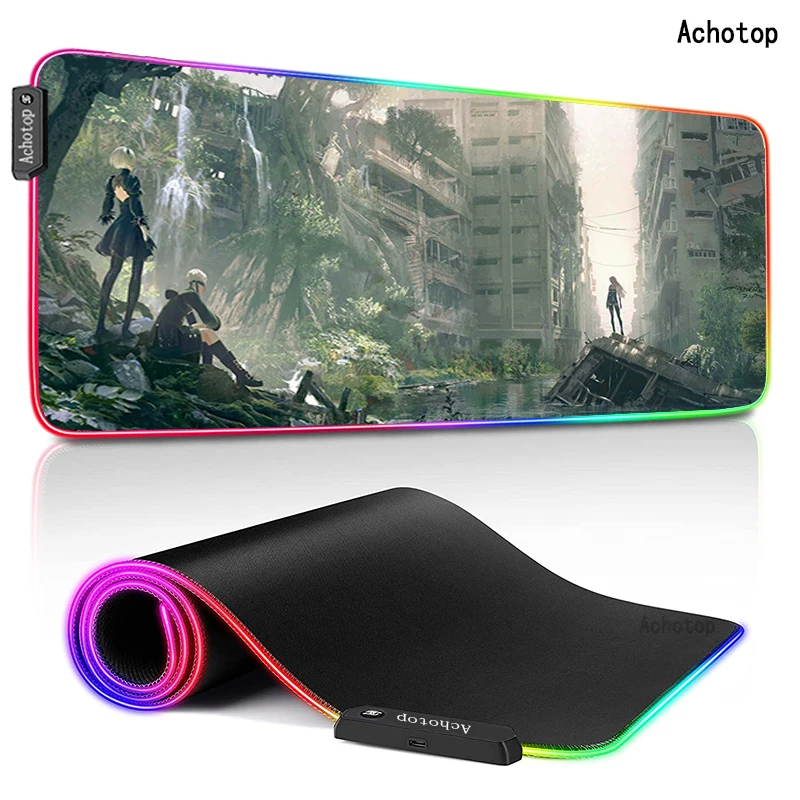 800x300 RGB Nier Automata игровой коврик для мыши, светодиодный компьютерный коврик для мыши, большой XL резиновый скоростной Настольный коврик для кла...
800x300 RGB Nier Automata игровой коврик для мыши, светодиодный компьютерный коврик для мыши, большой XL резиновый скоростной Настольный коврик для кла...