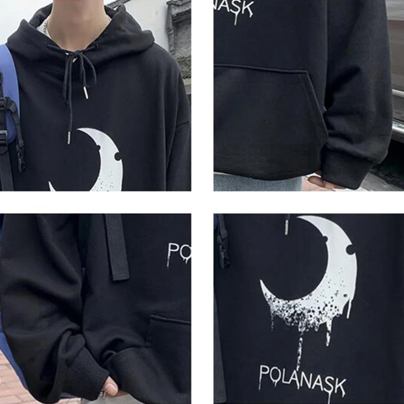 Men with Hat Hoodies Sweatshirts Plus Size 3XL Moon Print All-match Males Leisure Chic Trendy Loose Cool Couple Outwear Street
Men with Hat Hoodies Sweatshirts Plus Size 3XL Moon Print All-match Males Leisure Chic Trendy Loose Cool Couple Outwear Street