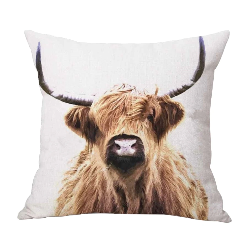 Home Creative Art Highland Cow Cattle Print Linen Pillow Case Cushion Cover Sofa Bed Car Decor
Home Creative Art Highland Cow Cattle Print Linen Pillow Case Cushion Cover Sofa Bed Car Decor