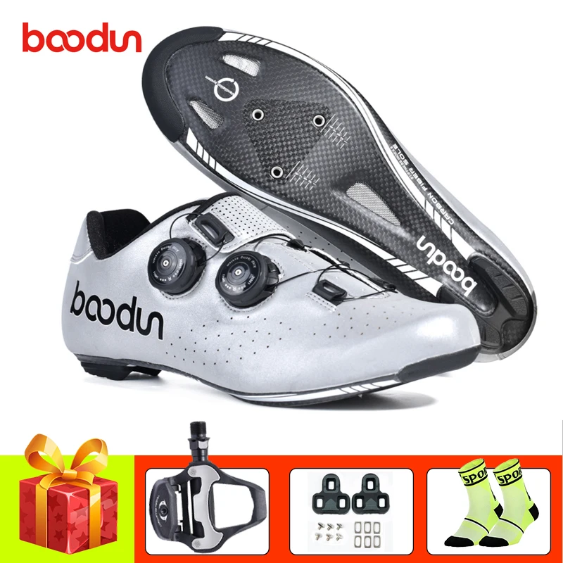 BOODUN Carbon fiber cycling shoes add pedals men sapatilha ciclismo ultra-light road bike shoes breathable self-locking sneakers
BOODUN Carbon fiber cycling shoes add pedals men sapatilha ciclismo ultra-light road bike shoes breathable self-locking sneakers