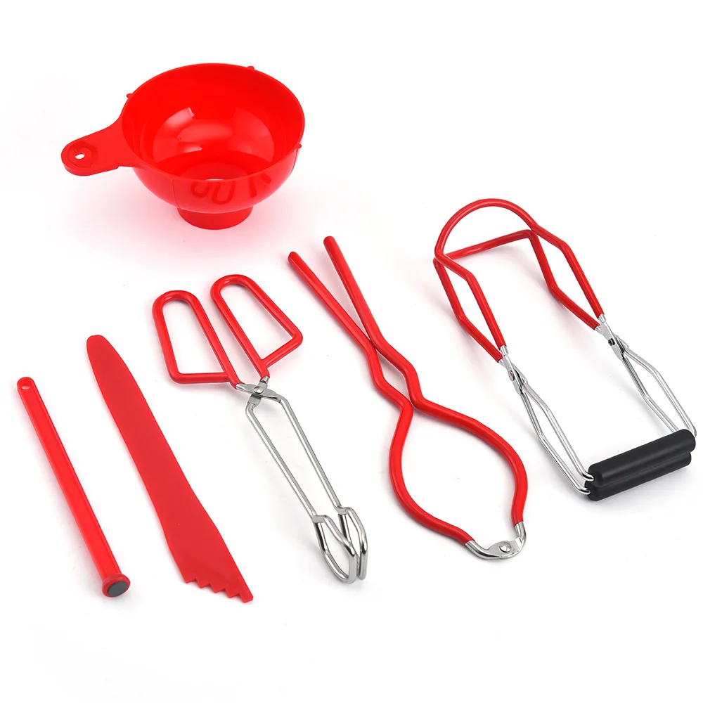6Pcs Canning Kit Set Anti-scalding Tongs Non-Slip Lifting Tongs Lifte Mason Jar Canning Tongs Jar Key Lid Lifter
6Pcs Canning Kit Set Anti-scalding Tongs Non-Slip Lifting Tongs Lifte Mason Jar Canning Tongs Jar Key Lid Lifter