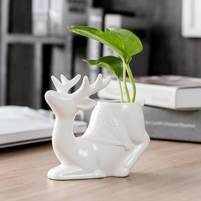 Ceramic Animal Flower Pot Vase Home Decor Desk Planter Pot Cute Deer Tabletop Cartoon Flowervase Dropshipping
Ceramic Animal Flower Pot Vase Home Decor Desk Planter Pot Cute Deer Tabletop Cartoon Flowervase Dropshipping