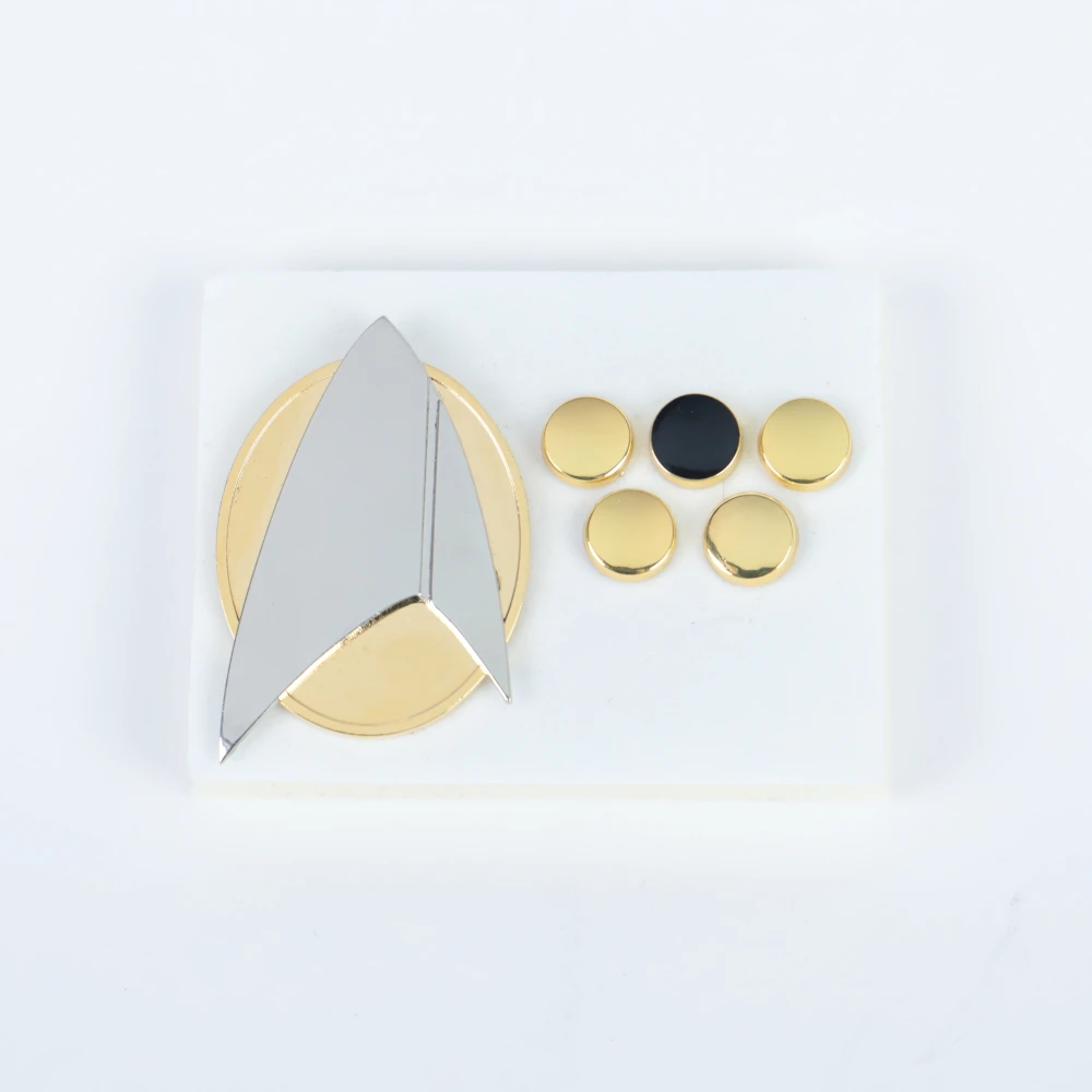 Звезда Picard Combadge ранг пипс брошь Trek Command Science Engineering Pin значок аксессуары для