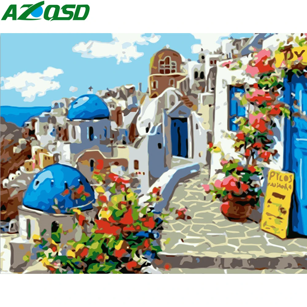 AZQSD DIY Oil Painting By Numbers Town Handmade Gift Coloring By Numbers Landscape Drawing On Canvas Home Decoration
AZQSD DIY Oil Painting By Numbers Town Handmade Gift Coloring By Numbers Landscape Drawing On Canvas Home Decoration