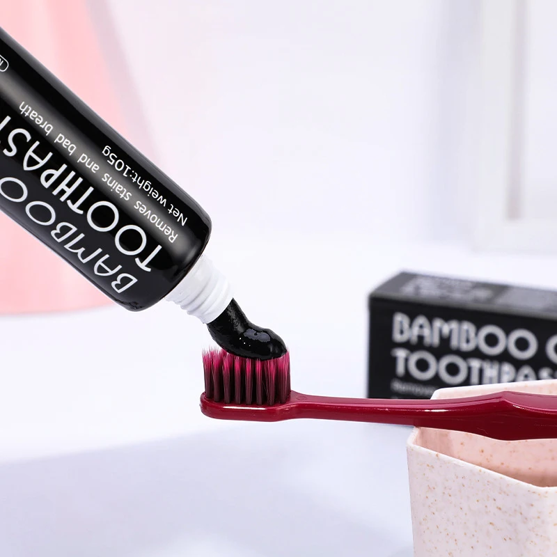 Teeth Whitening Bamboo Toothpaste Natural Activated Charcoal Toothpaste Oral Hygiene Dental Tooth Cleaning Removes Stains
Teeth Whitening Bamboo Toothpaste Natural Activated Charcoal Toothpaste Oral Hygiene Dental Tooth Cleaning Removes Stains