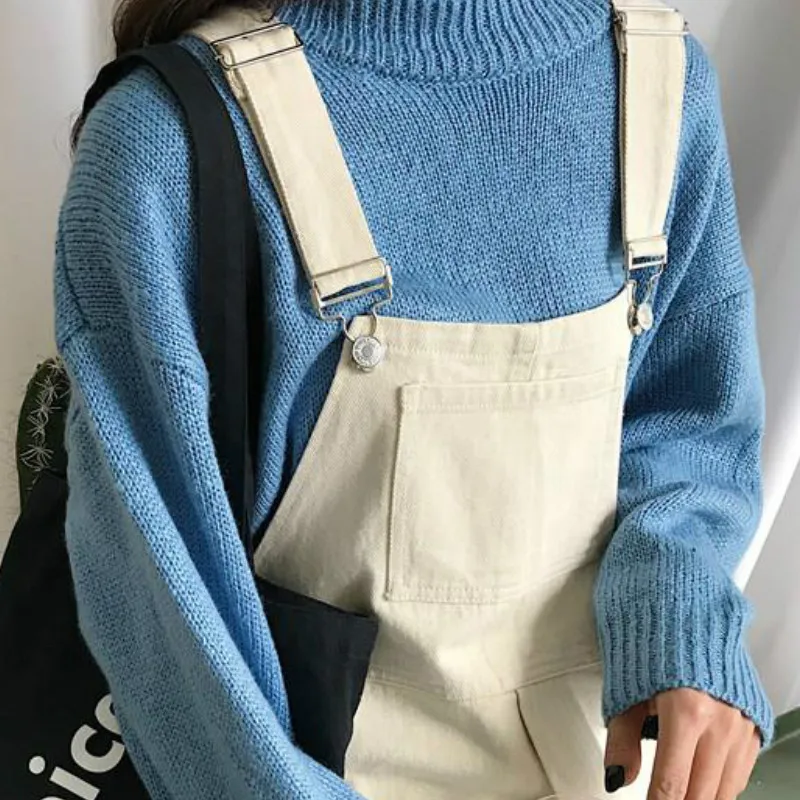 Jumpsuits Women Loose Solid Simple Ankle-length Streetwear Korean Style Chic Womens Trendy Casual 2021 Spring Autumn Overall
Jumpsuits Women Loose Solid Simple Ankle-length Streetwear Korean Style Chic Womens Trendy Casual 2021 Spring Autumn Overall