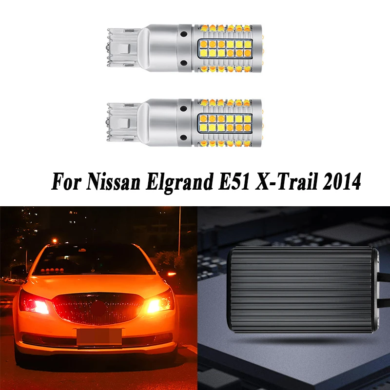 Дневные ходовые огни ДХО, 2 шт., указатели поворота, Автомобильная светодиодный ная лампа белого и янтарного цвета WY21W T20 7440 для Nissan Elgrand E51 X-Trail...
Дневные ходовые огни ДХО, 2 шт., указатели поворота, Автомобильная светодиодный ная лампа белого и янтарного цвета WY21W T20 7440 для Nissan Elgrand E51 X-Trail...