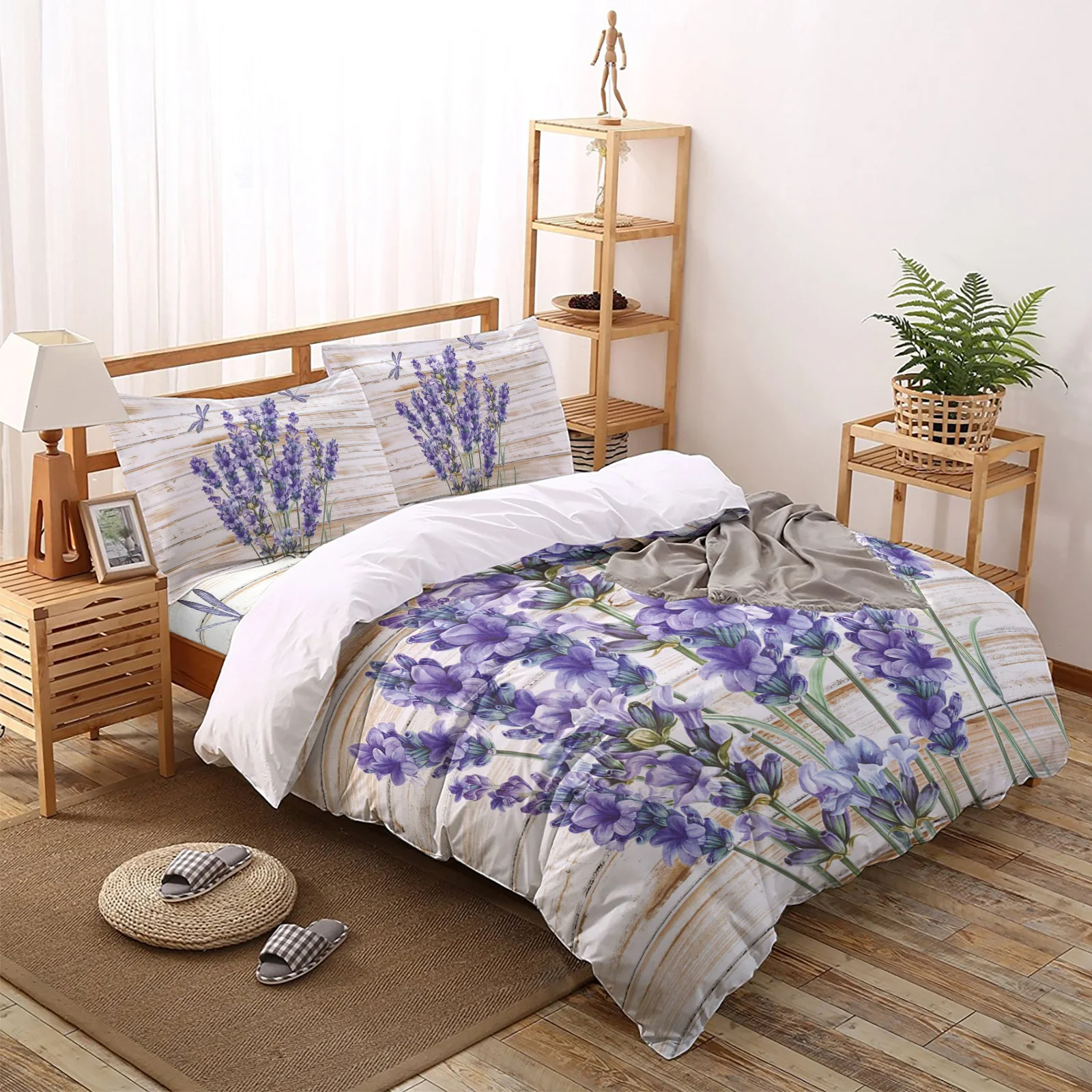 Purple Flower Lavender Dragonfly Wooden Pattern Bedding Set Sheet Linens Duvet Cover Set For Bed Cover Pillowcase For Home
Purple Flower Lavender Dragonfly Wooden Pattern Bedding Set Sheet Linens Duvet Cover Set For Bed Cover Pillowcase For Home