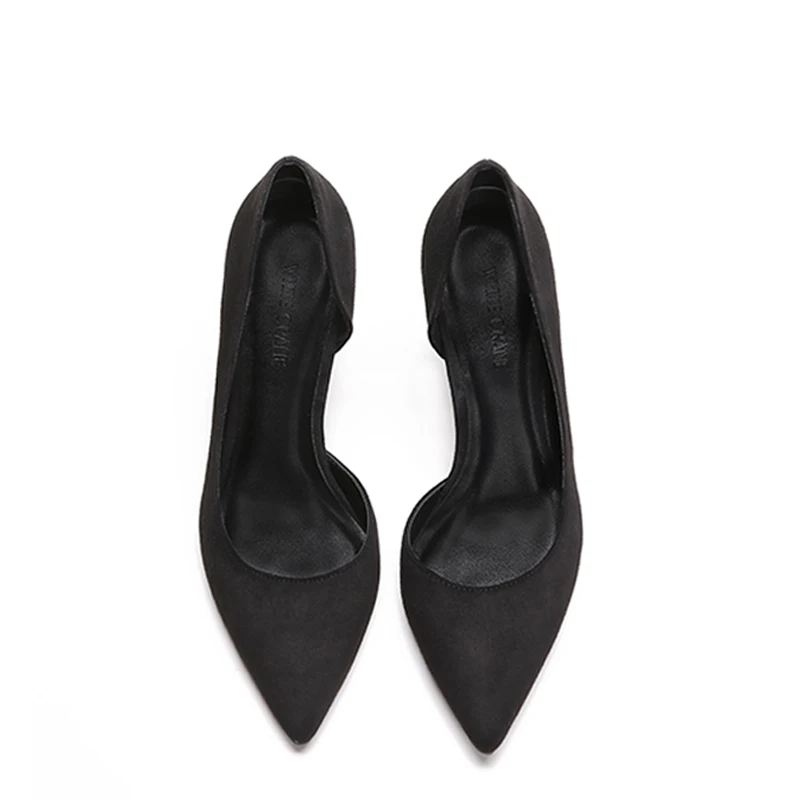 6/8CM Black Heel Shoes Women High Heels Faux Suede Stiletto Sexy Heels Pumps Pointed Toe Wedding Shoes for Woman Size 33-42
6/8CM Black Heel Shoes Women High Heels Faux Suede Stiletto Sexy Heels Pumps Pointed Toe Wedding Shoes for Woman Size 33-42