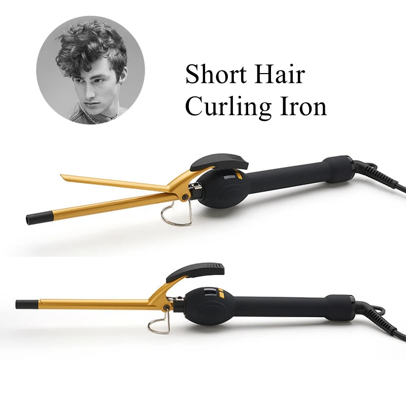LCD Ceramic 9mm Curling Iron Men's Short Hair Culer Deep Curl Wave Magic Professional Curly Wand Beauty Styling Tools
LCD Ceramic 9mm Curling Iron Men's Short Hair Culer Deep Curl Wave Magic Professional Curly Wand Beauty Styling Tools