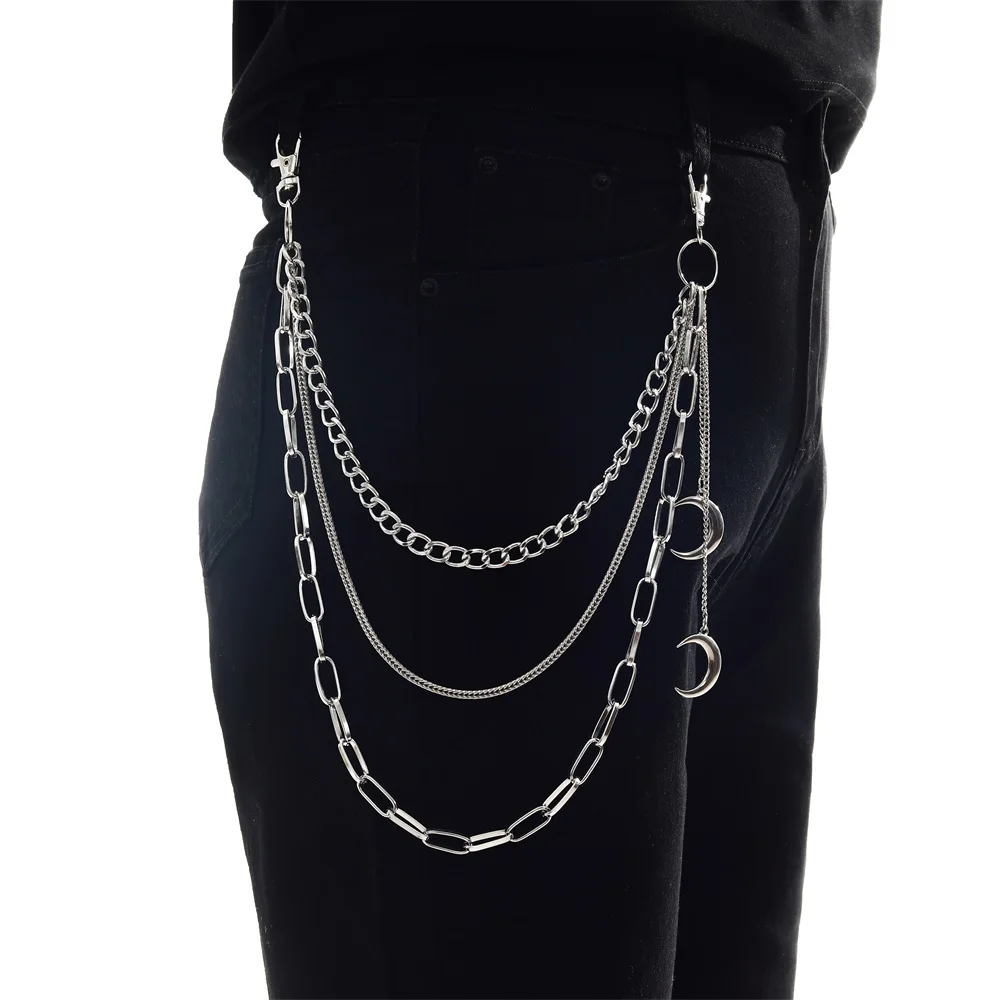 Punk Chains on jeans Keychain for Women Pants Multi Layer Belt Waist chains Hip Hop Hook hiphop Jewelry
Punk Chains on jeans Keychain for Women Pants Multi Layer Belt Waist chains Hip Hop Hook hiphop Jewelry